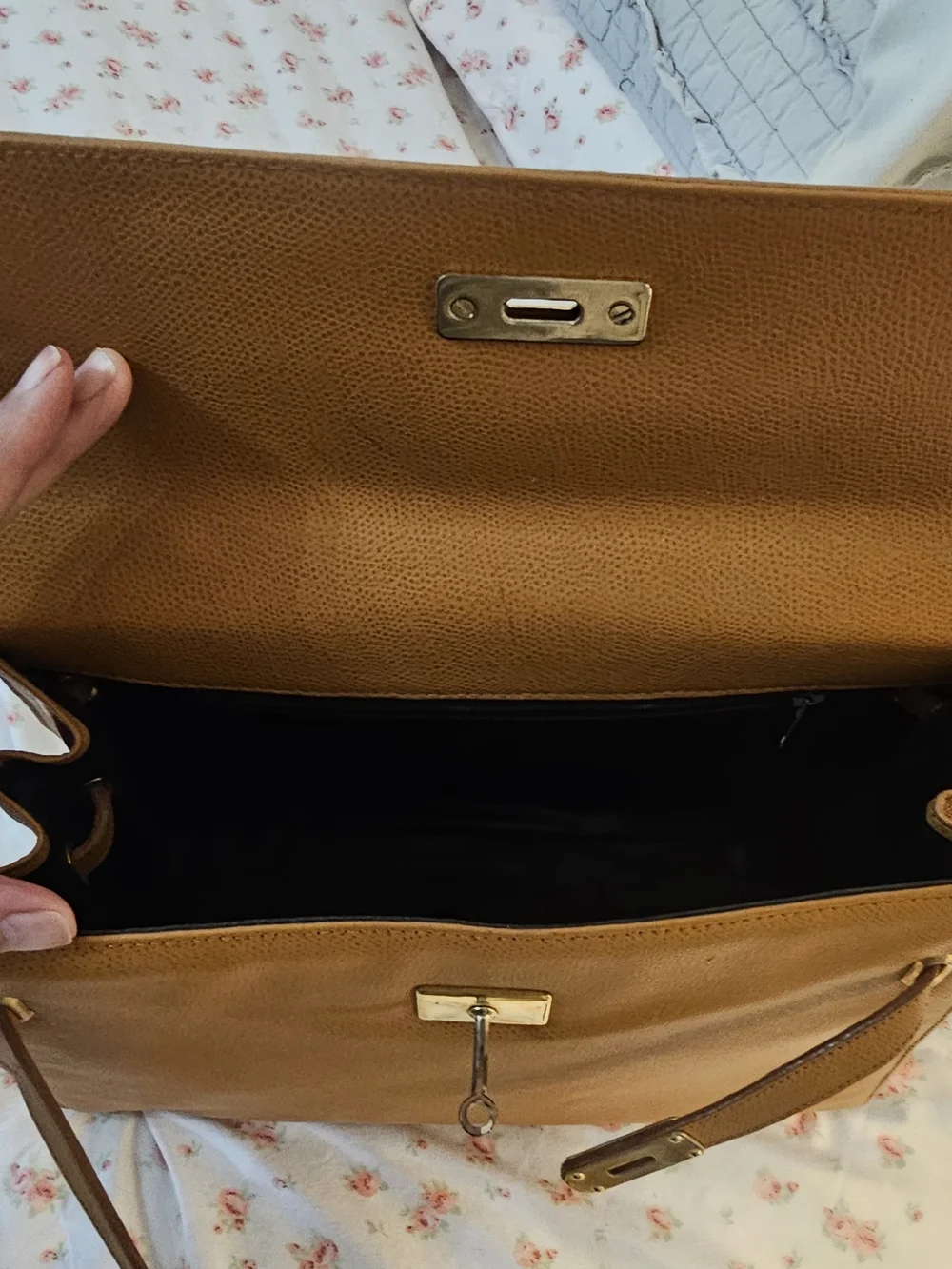 Classic Tan Top-Handle Women's Bag